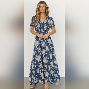 The Beautiful Soul Anthropologie Dress A L 12 14 BLUE